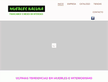 Tablet Screenshot of mueblesnaluna.com